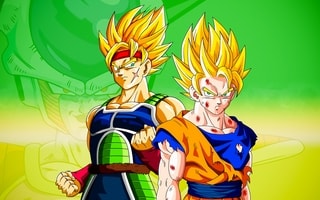 Bardock and Goku Super Saiyan Wallpaper