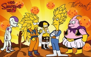 The Simpsons Ball Z Wallpaper
