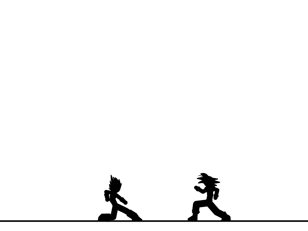Goku & Vegeta - Shadow fight