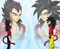Goku Vs Vegeta Super Saiyan 4