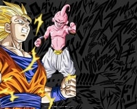 Goku Super Saiyan 3 Vs Majin Bu