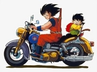 Goku E Gohan In Moto