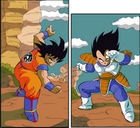 Goku Vs Vegeta Manga