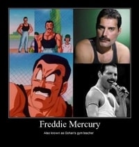 Freddie Mercury Visto in Dragon Ball Z!