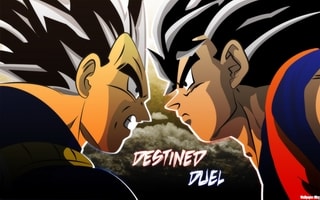 Goku & Vegeta: Destined Duel Wallpaper