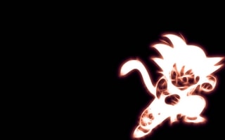 Kid Goku X-Ray Wallpaper